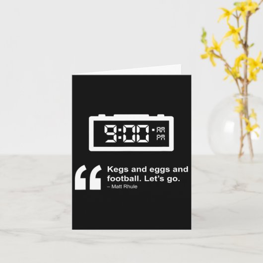 Ei und Ei und Fußball Karte (Gelbe Blume)