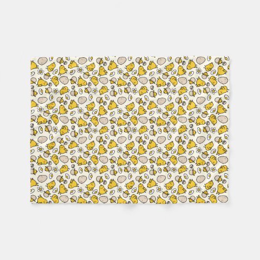 Ei und Küken Fleecedecke (Vorderseite (Horizontal))