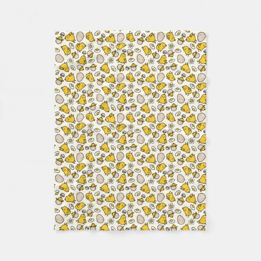 Ei und Küken Fleecedecke (Vorderseite)