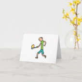 Ei- und Löffelrennen Karte (Gelbe Blume)