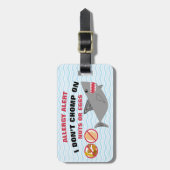 Ei-und Nuss-Allergie-Alarm-Haifisch für Gepäckanhänger (Vorderseite vertikal)