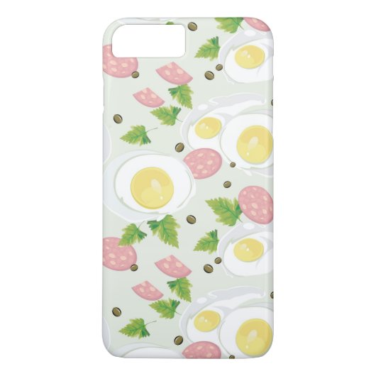 Ei-und Wurst-Muster Case-Mate iPhone Hülle (Rückseite)