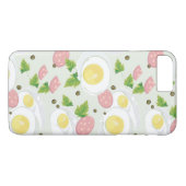 Ei-und Wurst-Muster Case-Mate iPhone Hülle (Rückseite (Horizontal))
