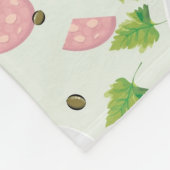 Ei-und Wurst-Muster Fleecedecke (Ecke)