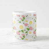 Ei-und Wurst-Muster Jumbo-Tasse (Vorderseite)