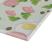 Ei-und Wurst-Muster Schneidebrett (Ecke)