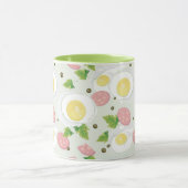 Ei-und Wurst-Muster Tasse (Zentrum)