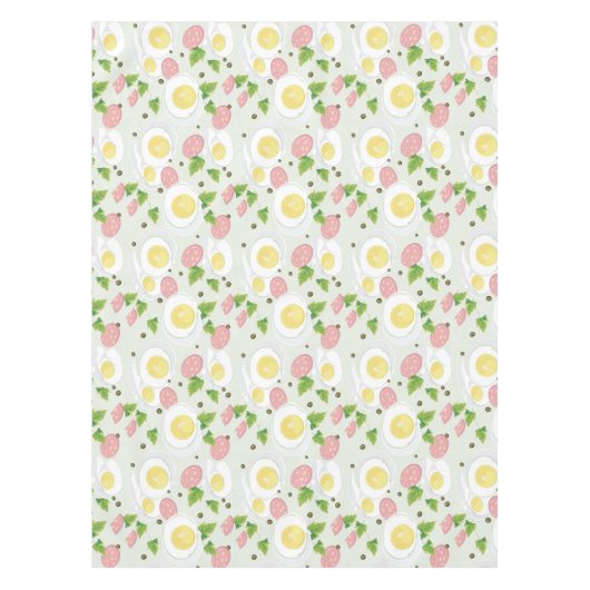 Ei-und Wurst-Muster Tischdecke (Vorderseite)