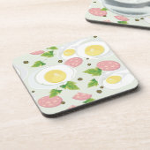 Ei-und Wurst-Muster Untersetzer (Linke Seite)