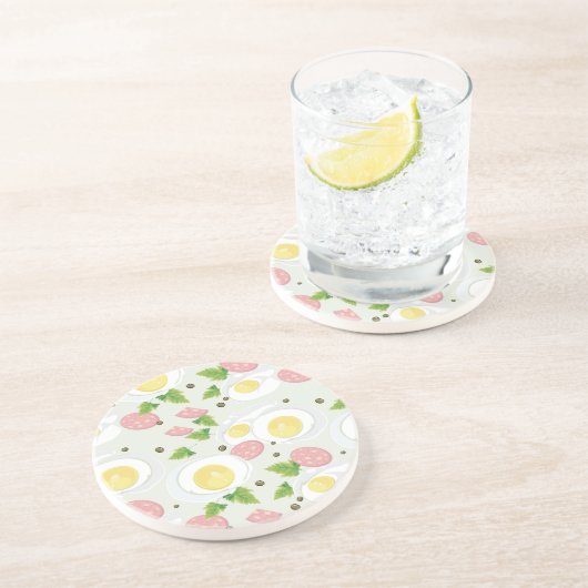 Ei-und Wurst-Muster Untersetzer (Seite)