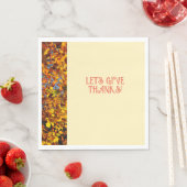 Ei White Dinner Happy Dank geben Serviette (Beispiel)