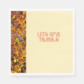 Ei White Dinner Happy Dank geben Serviette (Vorderseite)