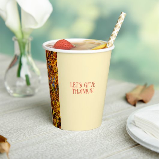 Ei White Dinner Happy Thanksgiving Pappbecher (In Situ)