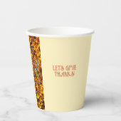 Ei White Dinner Happy Thanksgiving Pappbecher (Vorderseite)