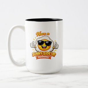 Ei - zellent Morgenbegrüßung Zweifarbige Tasse