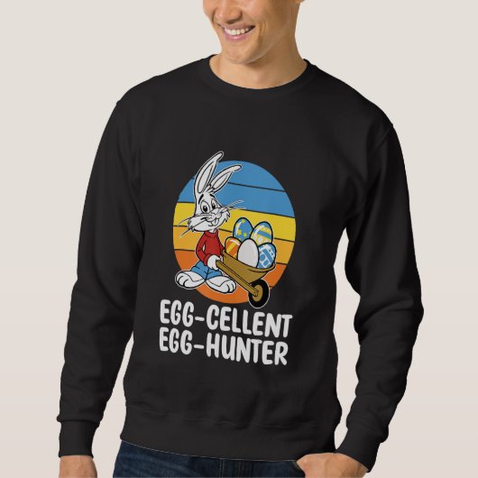 Ei Zellenteier Jäger Osterjunge Mädchen Sweatshirt (Vorderseite)
