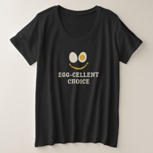 Ei-zellulose Wahl Lustiger Ei-Wortwitz Große Größe T-Shirt