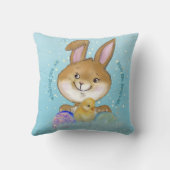 Ei zitierend Ei Hunt Kids Blue Throw Kissen (Rückseite)