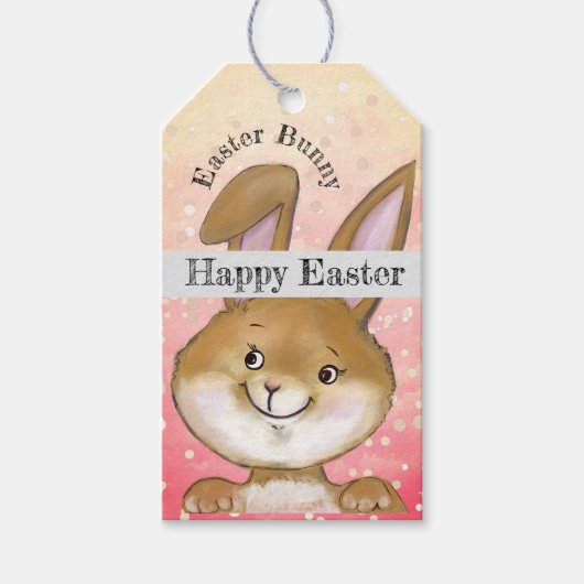 Ei zitierend Ei Jagd Kinder rosa Geschenkanhänger (Vorderseite)