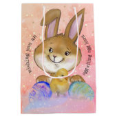 Ei zitierend Ei Jagd Kinder rosa Mittlere Geschenktüte (Rückseite)