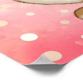 Ei zitierend Ei Jagd Kinder rosa Poster (Ecke)