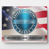EIB Expert Infantry Abzeichen Fotoplatte (Vorderseite)