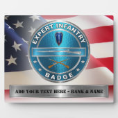 EIB Expert Infantry Abzeichen Fotoplatte (Vorderseite)