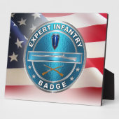 EIB Expert Infantry Abzeichen Fotoplatte (Seite)