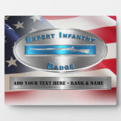 EIB Expert Infantryman Abzeichen Fotoplatte (Vorderseite)