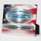 EIB Expert Infantryman Abzeichen Fotoplatte (Seite)