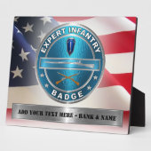 EIB Expert Infantryman Abzeichen Fotoplatte (Seite)