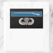 EIB IM FLUGZEUG RECHTECKIGER AUFKLEBER (Tasche)