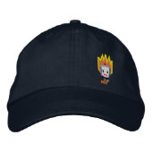 Eibisch-Hut FlammensMattson: Links vordere Art Bestickte Baseballkappe (Vorderseite)