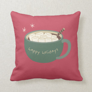 Eibisch-und heiße Schokoladen-Feiertags-Kissen Kissen