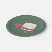 Eibisch-WeltweihnachtsParty-Papierplatte Pappteller (Schrägansicht)