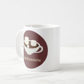 Eibische in der heiße Schokoladen-Tasse mit Kaffeetasse (Vorderseite Links)