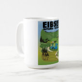 Eibsee Deutschland Reiseplakat. Kaffeetasse (Vorderseite Links)