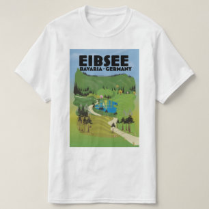 Eibsee Deutschland Reiseplakat. T-Shirt