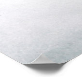 Eiche-Blätter im Leinwand der Schnee-Urlaubskarte Poster (Ecke)