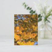 Eiche Blätter Postkarte (Stehend Vorderseite)