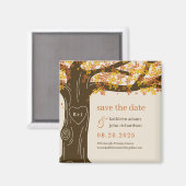 Eiche EDITABLE COLOR Save-The-Date-Magnet Magnet (Vorderseite/Rückseite)