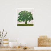 Eiche im Frühling Poster (Küche)
