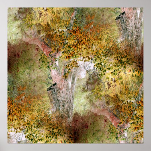 Eiche im Herbst... Poster (Vorne)