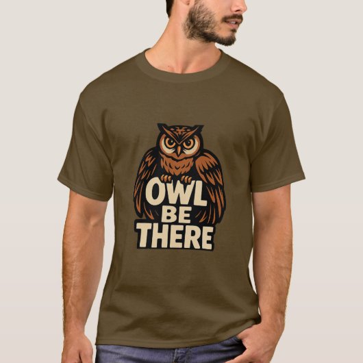 Eiche ist da | Stilvoller T - Shirt Owl Bold (Vorderseite)