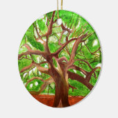 Eiche Keramikornament (Links)