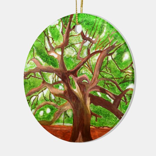 Eiche Keramikornament (Links)