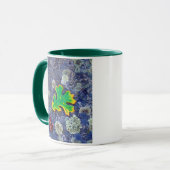 Eiche Leaf und Acorns auf einem von Lichen bedeckt Tasse (Vorderseite Links)