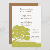 Eiche mit spanischem Moos durch den Sumpf laden Einladung (Vorne/Hinten)