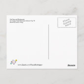 Eiche und Bluebonnets nähern sich Johnson City, TX Postkarte (Rückseite)