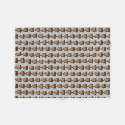 Eichel Fleecedecke (Vorderseite (Horizontal))